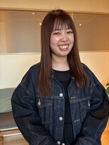 アン アイズ(ann EYES)&nbsp;レイヤーカット重軽スタイル多幸感ピンクブラウンカラー