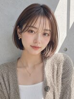 ノア(NOA) 【NOA】韓国風ミニボブ×シースルーバング×艶ブラウン