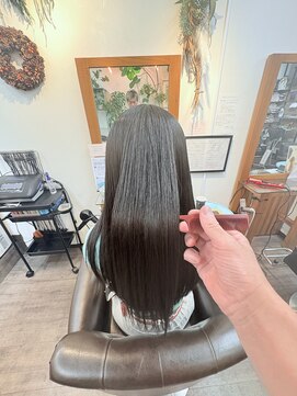アジュガヘア(ajuga hair) 髪質改善＋縮毛矯正と似合わせカット