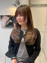 ローレンジウ(LOREN JU)&nbsp;着物ヘア/ダークアッシュ/ミディアムレイヤーカット/名古屋名駅