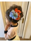 お子様のヘアセット