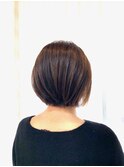 大人小顔ショートボブ/ショート/30代40代/ナチュラルブラウン