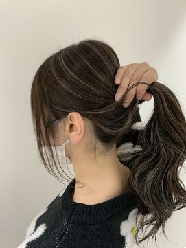 シェーン 仙台駅広瀬通店(schon) ハイライト×ポニーテール