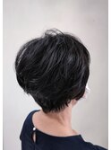 ふんわりショート＋クセ毛