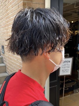 クオル 立川(QOL) 波巻きスパイラルパーマツーブロックツイストパーマメンズヘア