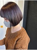 前下がりボブチェリーパープル【rili横浜】