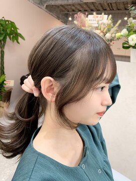ラルムバイシー 新宿(LARME by Sea) 結んでも可愛い☆韓国顔周りカット☆おくれ毛/レイヤー/韓国ヘア