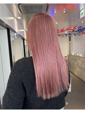 ゲーム 原宿店(GAME) ピンク/ダブルカラー/ケアブリーチ/ボブ/髪質改善