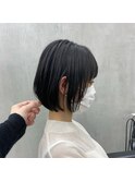 大人可愛い丸みボブ×暗髪透明感カラー◎蔵前