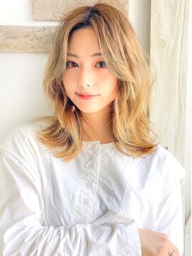 アグ ヘアー カスイ 川沿店(Agu hair kasuy) 《Agu hair》頬バングでかわいさ＋韓国風セミ