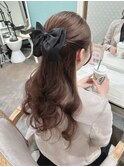 ハーフアップ