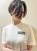 【morio浦和】大人可愛い黒髪前下がりショートボブ♪