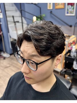 パール(PEARL) かき上げショート×パーマ