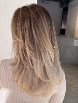 シオン(shion)&nbsp;マロンベージュメルティカラー似合わせカット_ba488761