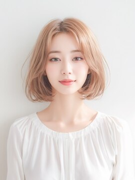 キャロル(CAROL) ロブヘア　ミルクティーベージュ