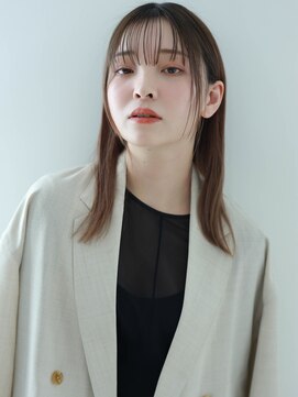 テトテ バイ ミリー 江坂(tetote by milly) 【tetote江坂】ダークブラウン×シースルーバング