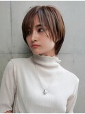 【GEEKS渋谷】ショートレイヤー/秋ヘア/ナチュラルブラウン/小顔