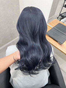 ワク 藤沢店(waku) ブルー ダブルカラー ケアブリーチ