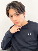 メンズナチュラルセンターパート
