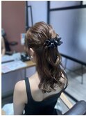 ゆるふわ大人ハーフアップ