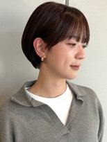 ミクマル(micmal)&nbsp; 20代30代40代小顔ひし形似合わせパーマ前上がりショートボブ