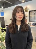ロングパーマニュアンスパーマくせ毛風パーマ登戸向ヶ丘遊園