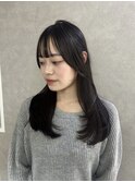 ベージュ/韓国スタイル/レイヤーカット/並木坂/透明感カラー