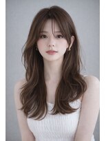 エル(LE)&nbsp;【髪質改善】透明感グレージュ×韓国風ロング