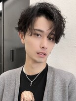ニュアージュ 表参道 南青山(Nuage’)&nbsp;リバースセンターパートニュアンスツイストメンズカットパーマ