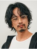 渋谷メンズパーマフェザーパーマシャドウパーマセンターパート
