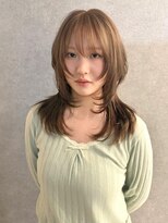 ノブレス(NOBLESSE)&nbsp;ハッシュカット×ブリーチありブラウン