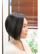 エフロード(f road) 自然に乾かすだけ!前下がりボブ。透明感【f road菊名】