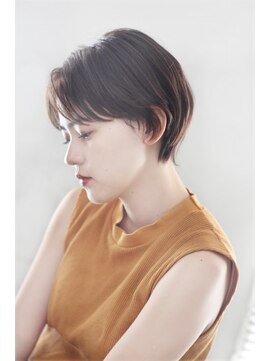 モッズ ヘア 新宿サウス店(mod's hair) センターパートのスリークショート