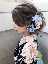 アオ(AO)&nbsp;和服に似合うヘアセット★