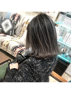 ルーフ 町田店(LUFE) 【LUFE町田】 バレイヤージュ×ラベンダーグレージュ　担当三宅