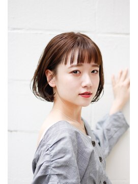 ツネ ヘアアンドヘッドスパ(TsuNE hair&head spa) オン眉ボブ