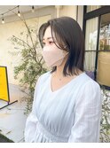 軽く外はねしているのが可愛い外はねロブ