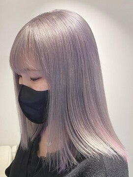 ベレーザ 渋谷(BELEZA) 2408外国人風カラー3Dハイライトバニラベージュふんわりカール