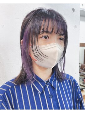 リッカ(RICCA) ウルフカット/顔まわりレイヤー/ボブウルフ/インナーカラーW1218