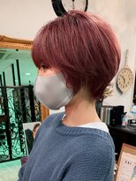 マイ ヘア デザイン(MY hair design) アッシュピンクのショートヘア
