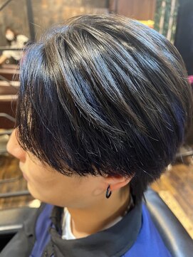 ヘアー クリエイト カルバリ(HAIR CREATE Calbari) ネオウルフ×インナーブルーカラー
