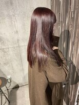 アンサム 下北沢店(UNSOME)&nbsp;ブリーチ無し暖色カラー/切りっぱなし