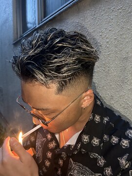 スティーロ 渋谷(Steelo) フェード×オールバック