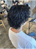 ツイストスパイラルパーマ波巻きスパイラルパーマウルフパーマ