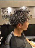 ツーブロック ツイストスパイラルパーマ
