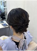 ボブでもできちゃう!ゆるふわアップスタイル