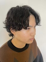 ニアウ 伊勢崎連取店(Niau)&nbsp;緩め波巻きパーマメンズマッシュパーマ波巻きスパイラルパーマ