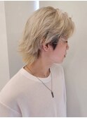 メンズ/ブリーチカラー/ショートウルフ