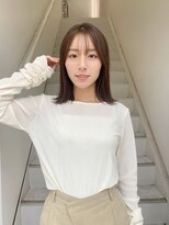 シアアルン 新小岩店(SHEER alun)&nbsp;サイドバング/ミディアム/ボブスタイル/SHEERalun新小岩