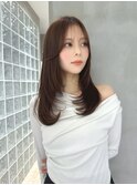 【前川薫子】ミディアムレイヤー/レイヤーカット/マロンベージュ